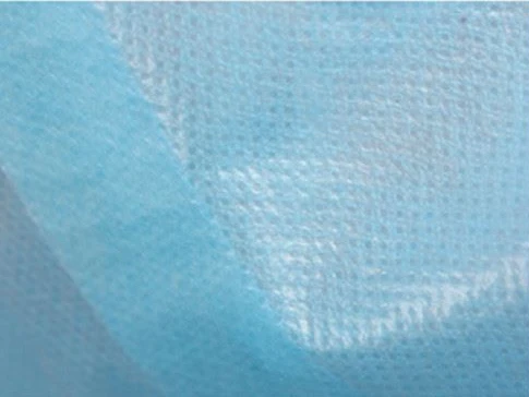 Water-proof PP+PE fabric material for surgical gown